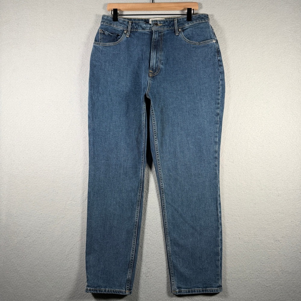 Everlane The Curvy Cheeky Jean 32 Regular Medium Indigo Organic Cotton Denim